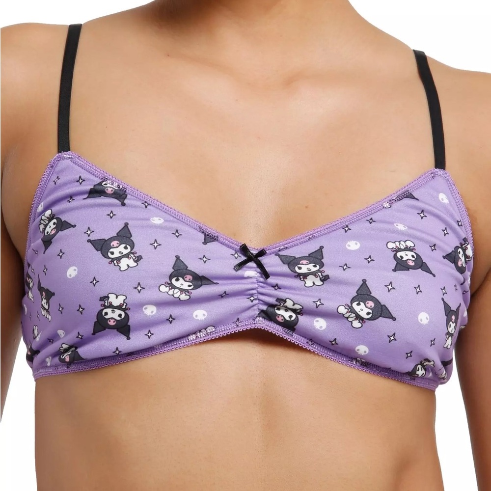 Kuromi Skull & Star‎ Bralette Sanrio Hello Kitty